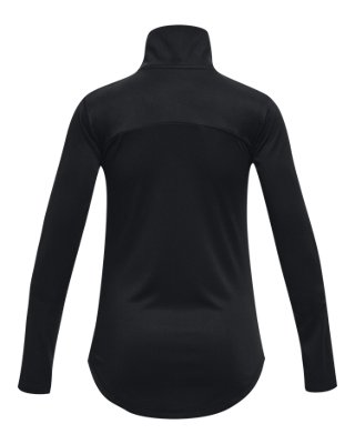 Playera con &frac12; Cremallera UA Velocity para Ni&ntilde;a, Black, pdpMainDesktop image number 1