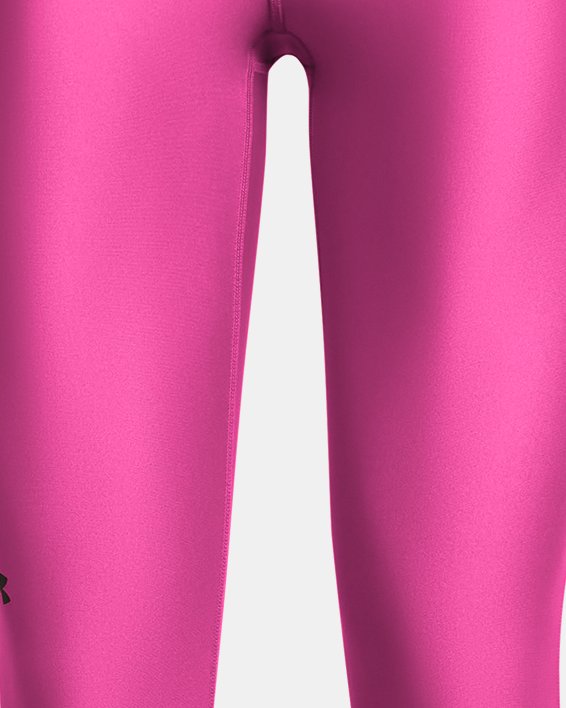 Damen HeatGear® Armour Caprihose mit hohem Bund, Pink, pdpMainDesktop image number 4
