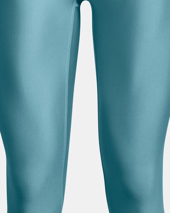 Women's HeatGear® No-Slip Waistband Ankle Leggings in Blue image number 4