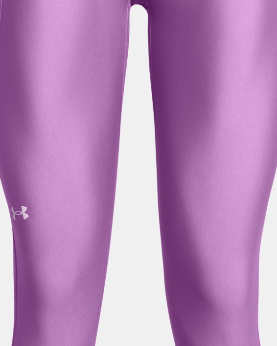 Damen HeatGear® Armour 7/8 Leggings mit hohem Bund, Purple, pdpMainDesktop image number 4