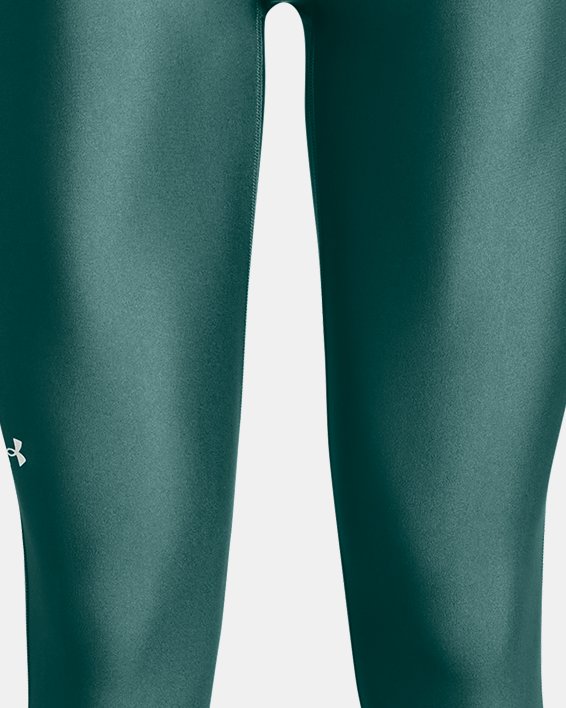 Women's HeatGear® No-Slip Waistband Ankle Leggings in Green image number 4
