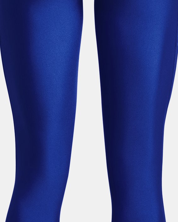 Women's HeatGear® No-Slip Waistband Full-Length Leggings, Blue, pdpMainDesktop image number 5