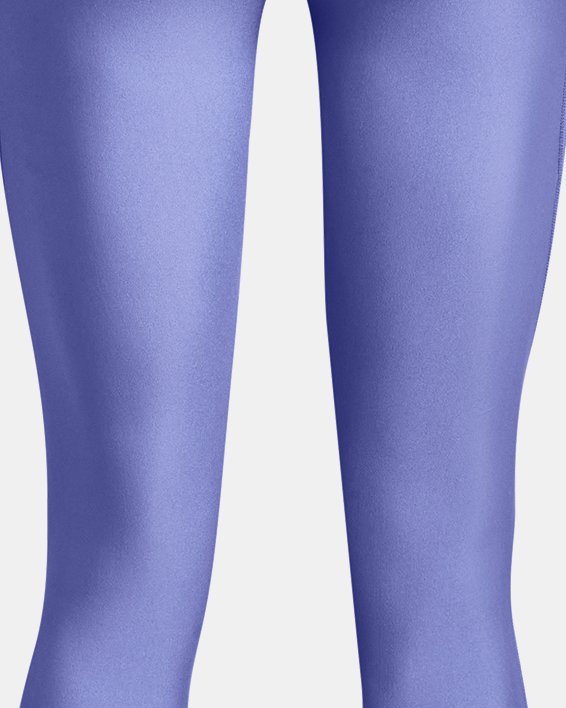 Women's HeatGear® No-Slip Waistband Full-Length Leggings in Blue image number 5