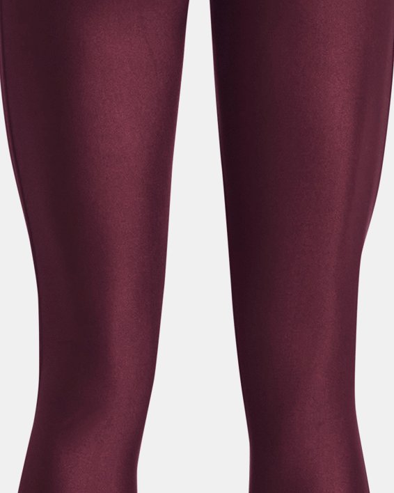 Women's HeatGear® No-Slip Waistband Full-Length Leggings in Maroon image number 6