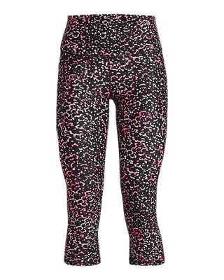 Women's HeatGear&reg; No-Slip Waistband Printed Capris image number 4