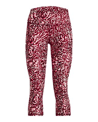 Pantal&oacute;n pirata HeatGear&reg; Armour No-Slip Waistband Printed para mujer, Pink, pdpMainDesktop image number 4