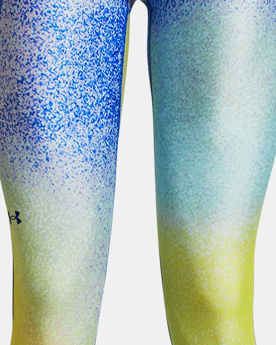 Women's HeatGear® No-Slip Waistband Printed Ankle Leggings image number 4