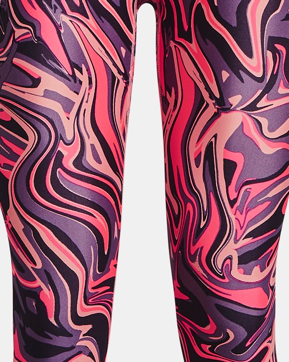 Leggings HeatGear® Armour No-Slip Waistband Printed Ankle para Mujer, Pink, pdpMainDesktop image number 4