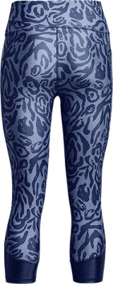 Women's HeatGear&reg; No-Slip Waistband Tonal Print Capris image number 5