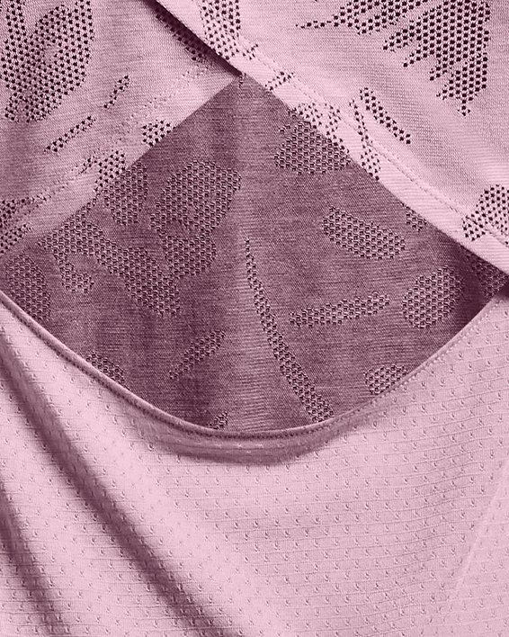 Camiseta de manga corta UA Streaker Forest para mujer, Pink, pdpMainDesktop image number 5