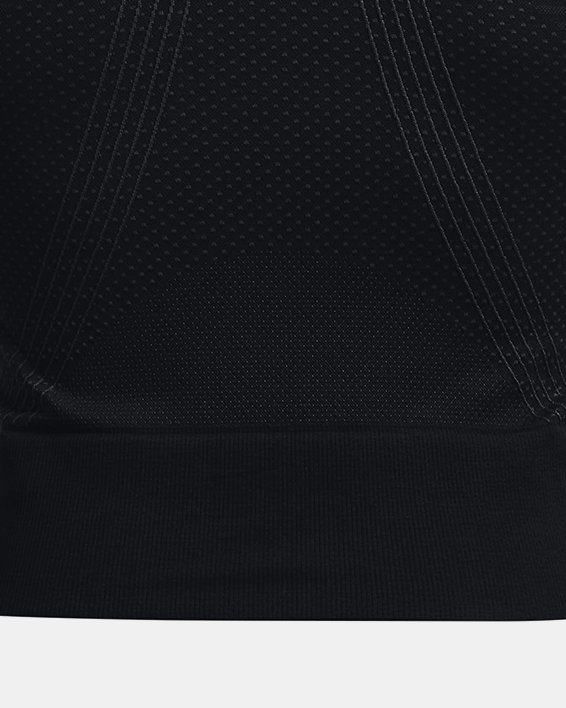 女士UA RUSH™ HeatGear® Seamless長袖T恤 in Black image number 6