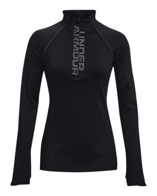 Sudadera ColdGear&reg; &frac12; Zip para mujer, Black, pdpMainDesktop image number 4