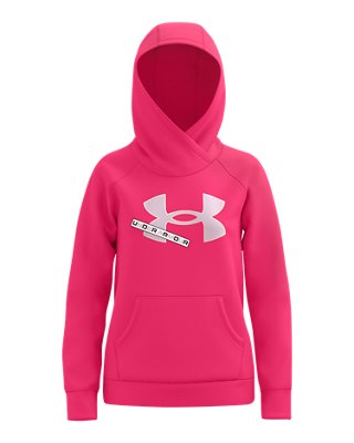 걸즈 UA 라이벌 플리스 로고 후디