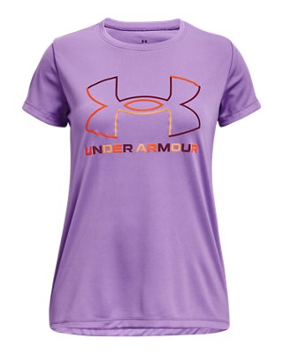 purple under armour shirt
