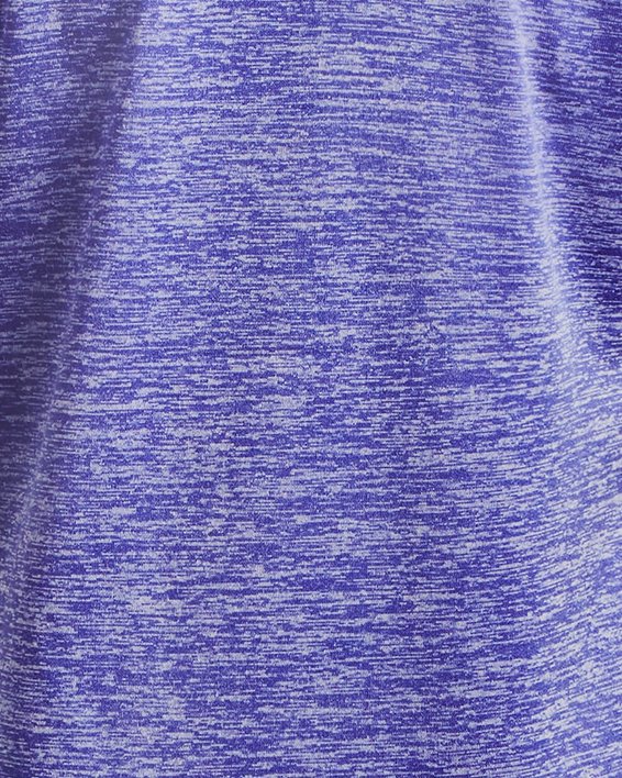 Girls' UA Tech™ Big Logo Twist Short Sleeve in Purple image number 1