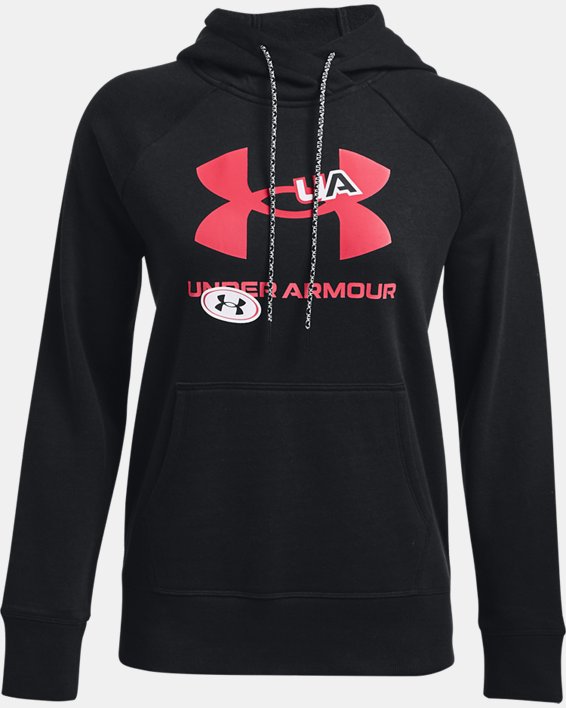Under Armour Women's UA Rival Fleece Big Logo Hoodie. 5