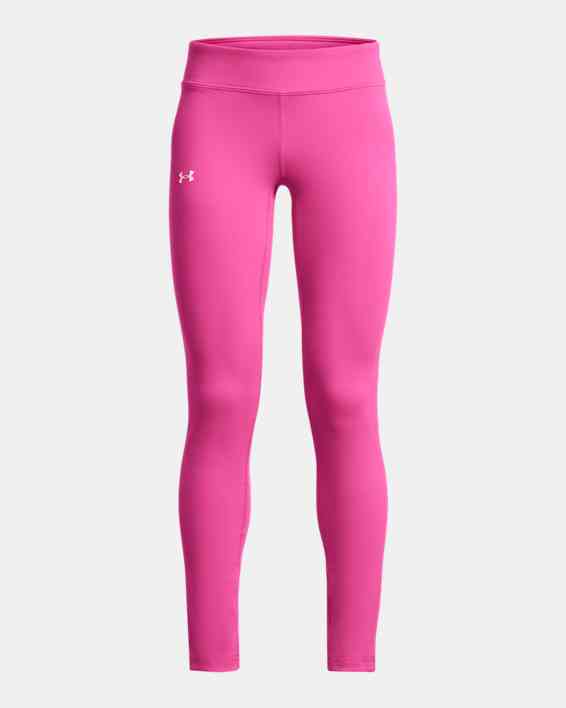 $35 Under Armour Girls Neon Pink Leggings  Neon pink leggings, Pink  leggings, Under armour girls