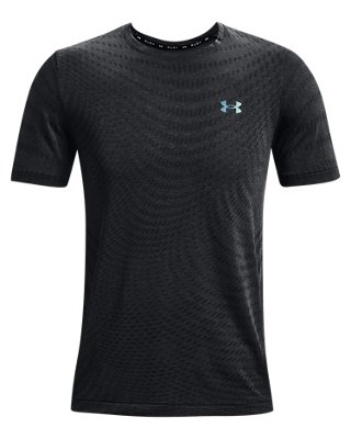 Men's UA RUSH&trade; HeatGear&reg; Seamless Illusion Short Sleeve image number 5