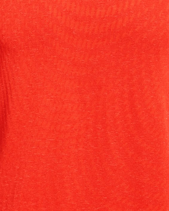 Men's UA RUSH™ HeatGear® Seamless Illusion Short Sleeve, Orange, pdpMainDesktop image number 5