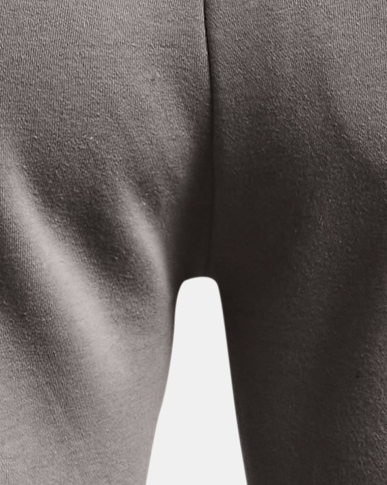 Herren UA Rival Fleece Camo Script Shorts, Gray, pdpMainDesktop image number 5