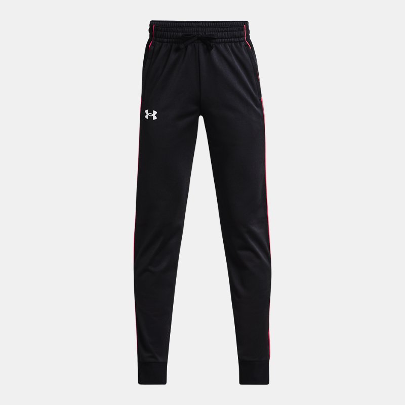 Boys' Under Armour Pennant 2.0 Pants Black / Radio Red / White YMD