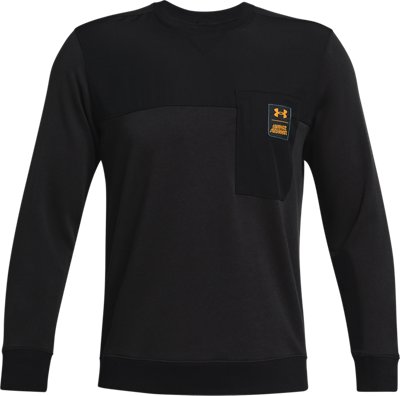 Men's UA Rival Terry Scribble Crew image number 4