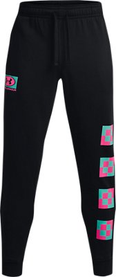 กางเกงจ๊อกกิ้ง UA Rival Fleece Geo สำหรับผู้ชาย image number 6