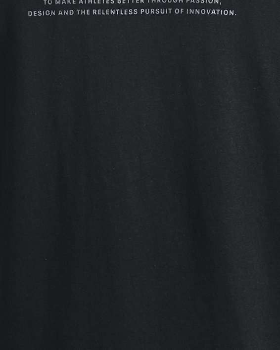 Men's UA ABC Camo Fill Wordmark Short Sleeve, Black, pdpMainDesktop image number 5