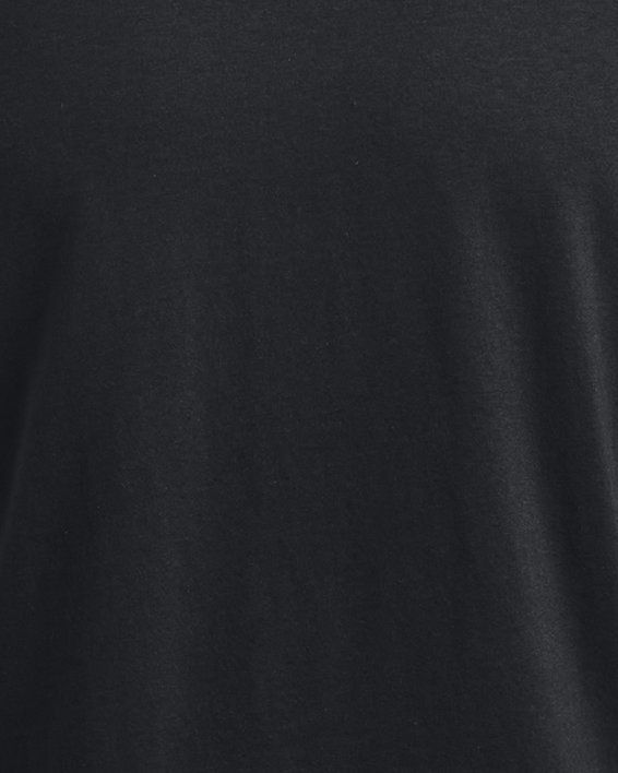 Men's UA ABC Camo Fill Wordmark Short Sleeve, Black, pdpMainDesktop image number 4