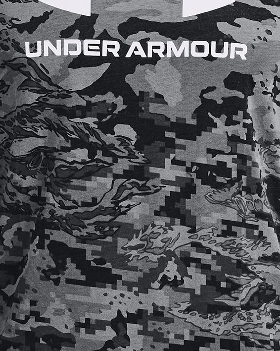 เสื้อแขนยาว UA ABC Camo สำหรับผู้ชาย in Black image number 4