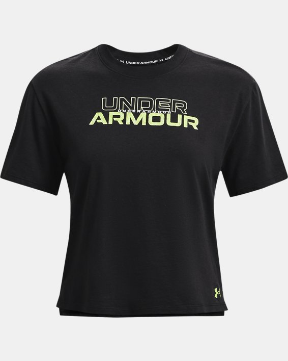 Under Armour Women's UA Oversized Graphic Short Sleeve T-Shirt. 4