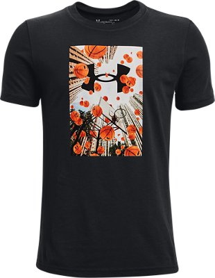 เสื้อยืดแขนสั้น UA Photo สำหรับเด็กผู้ชาย image number 0