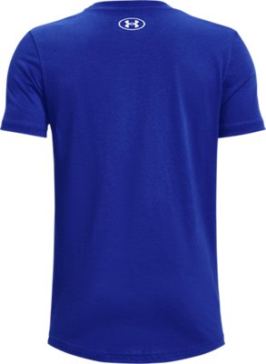 เสื้อยืดแขนสั้น UA Basketball สำหรับเด็กผู้ชาย image number 1