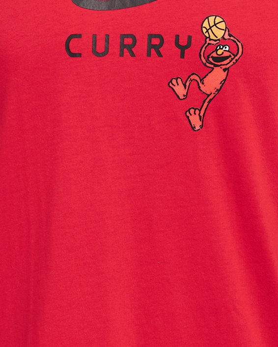 Men's Curry x Elmo T-Shirt, Red, pdpMainDesktop image number 5