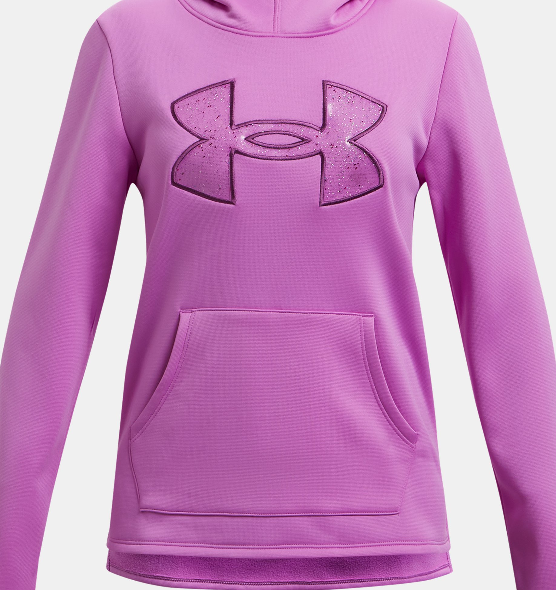 Girls' Armour Fleece® Hoodie, Purple, pdpZoomDesktop image number 0