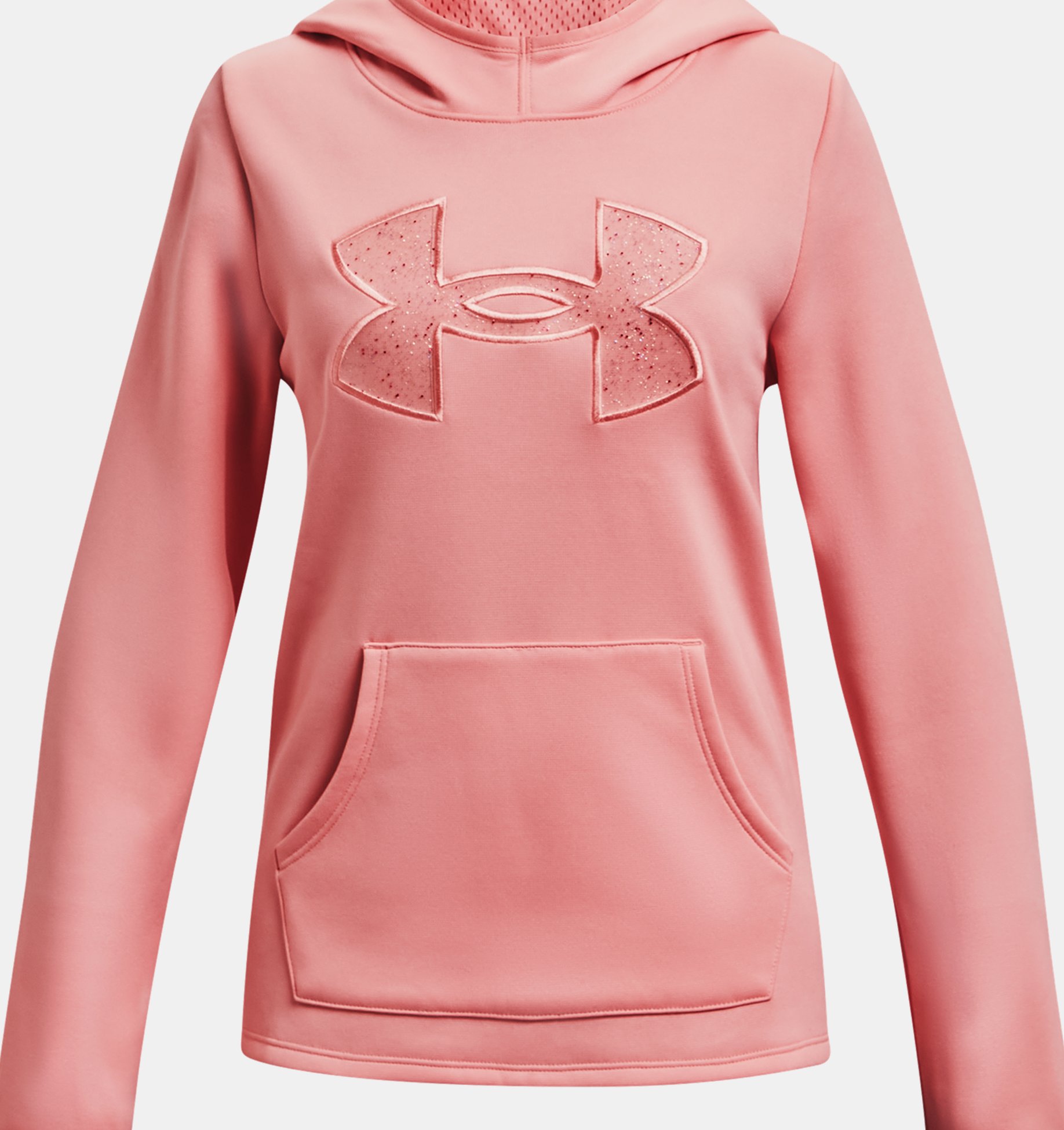 Girls' Armour Fleece® Hoodie, Pink, pdpZoomDesktop image number 0