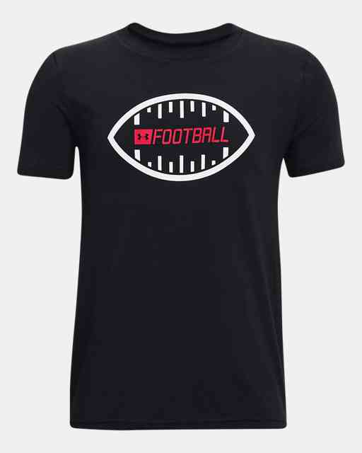 T-shirt à logo de football UA pour garçon