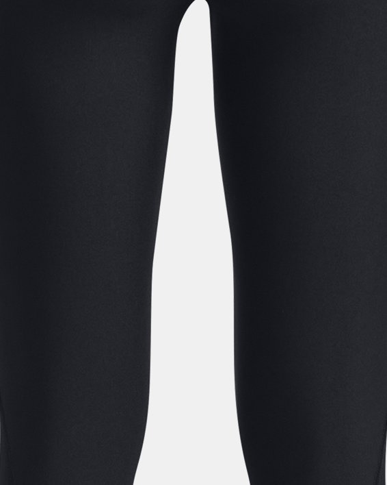 Under Armour Girls Youth Small Coldgear Leggings Black Gray