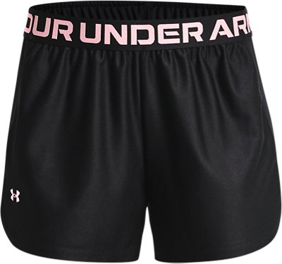 Shorts UA Play Up Side Mesh para mujer, Black, pdpMainDesktop image number 4