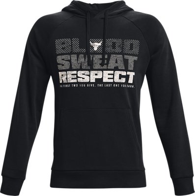 Sudadera con Capucha de Tejido Fleece Project Rock Rival para Hombre, Black, pdpMainDesktop image number 6