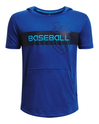 Boys' UA Baseball Short Sleeve Hoodie Under Armour