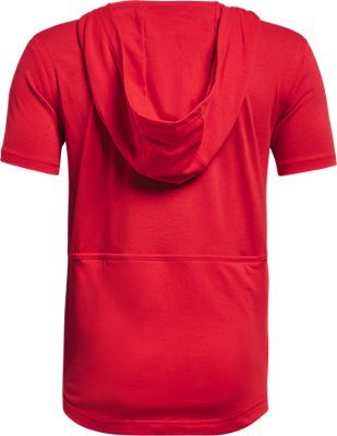 Boys' UA Baseball Short Sleeve Hoodie Under Armour