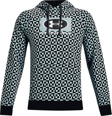 Men's UA Rival Fleece Geo Print Hoodie image number 4