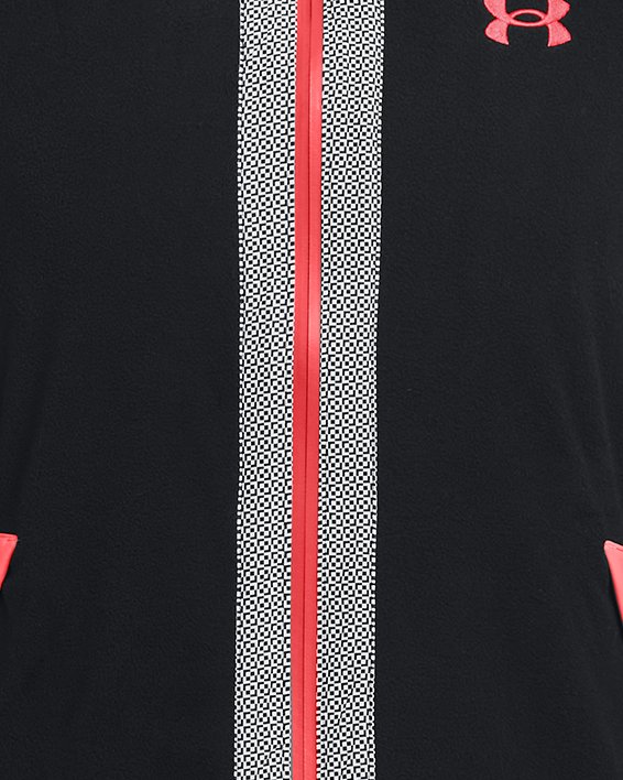 Men's UA RUSH™ Fleece No Limits Full-Zip Hoodie, Black, pdpMainDesktop image number 5