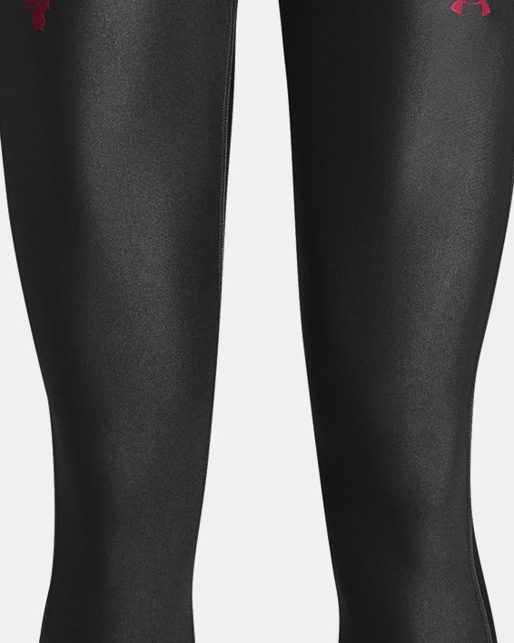 Women's Project Rock HeatGear® No-Slip Waistband Full-Length Leggings, Gray, pdpMainDesktop image number 5