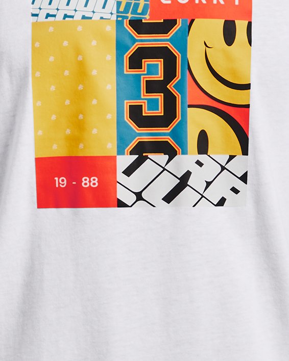 Men's Curry Graphic Short Sleeve T-Shirt in White image number 4