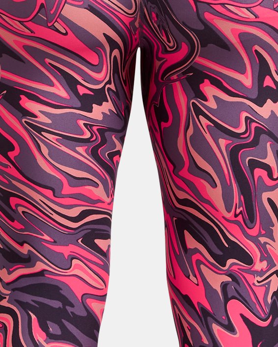 Women's HeatGear® No-Slip Waistband Ankle Leggings, Pink, pdpMainDesktop image number 5