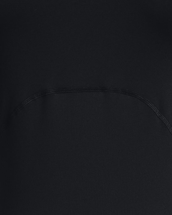 Jongensshirt HeatGear Mock met lange mouwen, Black, pdpMainDesktop image number 1