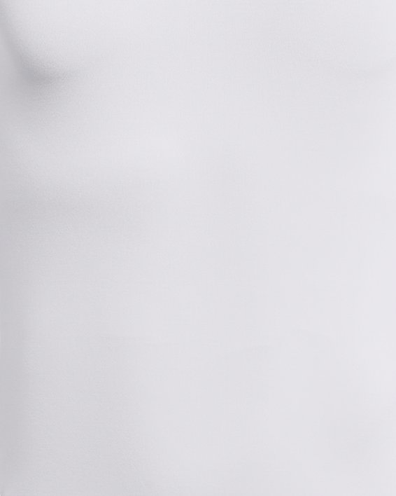 Jungen HeatGear Langarmshirt mit Stehkragen, White, pdpMainDesktop image number 0
