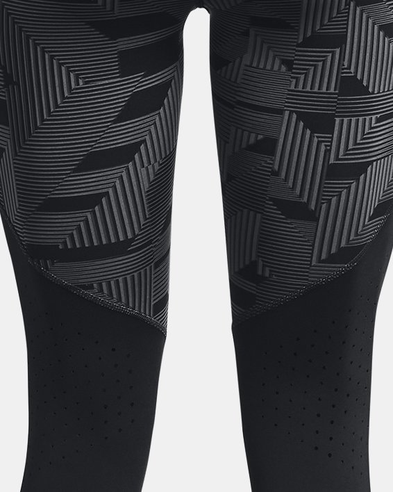 Women's UA Launch Printed Ankle Tights in Black image number 7